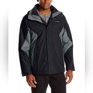 Columbia Men's Eager Air Interchange Jacket Black & Grey Size M